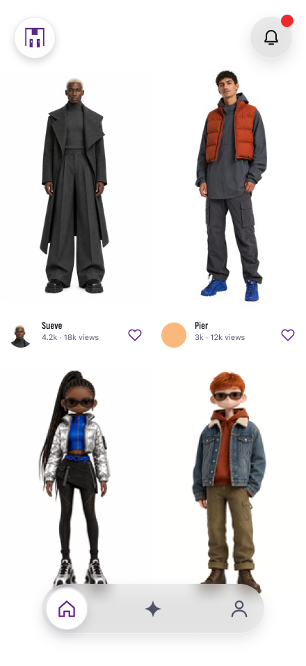 Current MatterFit Discover app design preview